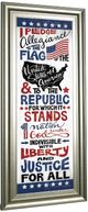Classy Living Susan Ball Pledge Of Allegiance 42" Wall Art-3