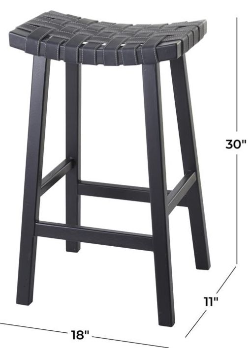 Deco Marche Black 30" Bar Stool-3