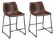 Signature Design by Ashley® Centiar 2-Piece Brown Bar Stool Set-0