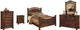 Signature Design by Ashley® Leahlyn 5-Piece Warm Brown King Panel Bed Set-0