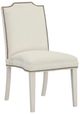 Fairfield® Customizable Entree Dining Empire Short Back Armless Stack Side Chair with Linen Legs-0