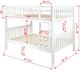 Donco Kids Austin Mission White Mission Full/Full Bunkbed-2