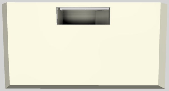 Vent-A-Hood® K Series 36" Biscuit Wall Mounted Liner Insert-2