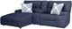 Signature Design by Ashley® Acklen Place 3-Piece Navy Left-Arm Facing Power Reclining Sectional Sofa and Chaise-0