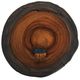 International Furniture Direct Parota Epoxy Stained Brown End Table with Black Base-4