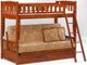 Night & Day Furniture™ Cinnamon Cherry Twin/Full Futon Bunk Bed-0