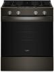 Whirlpool® 30'' Black Stainless Steel Smart Slide-In Gas Range with Air Cooking Technology and Steam Clean-0