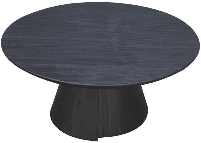 Nest Home Collections Alex Matte Black Round Coffee Table-2