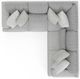 Jackson Furniture Logan 2-Piece Gray L-Shape Sectional-4