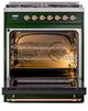 Ilve® Nostalgie II Series 30" Emerald Green Pro Style Dual Fuel Range-4