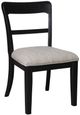 Signature Design by Ashley® Chadworth Black Upholstered Dining Side Chair-0