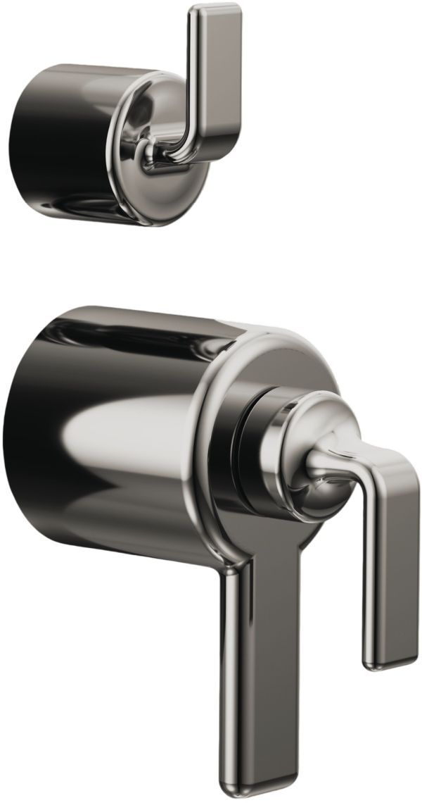 Brizo Allaria® Brilliance® Black Onyx TempAssure® Thermostatic Valve Trim with Integrated Diverter Trim Kit-0
