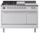 Ilve® Nostalgie II Series 48" White Pro Style Dual Fuel Range-0