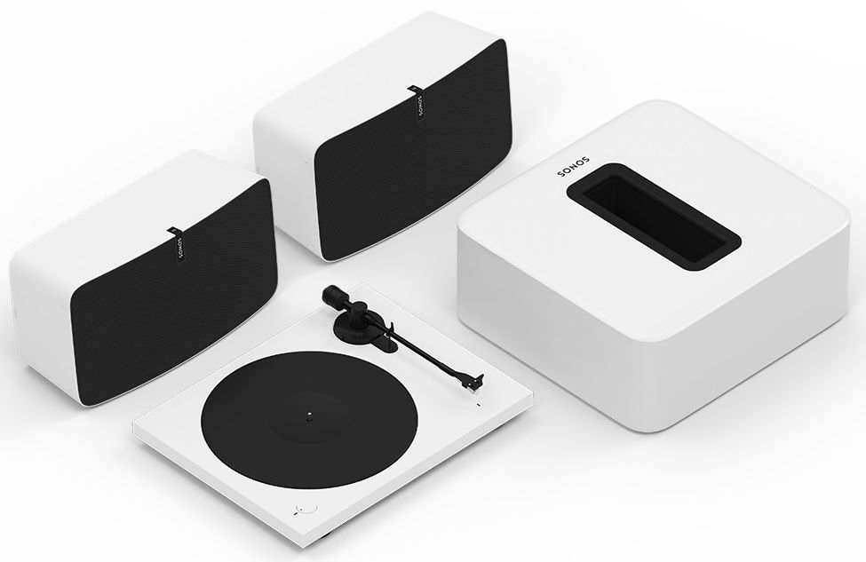 Sonos® Vinyl Bass White Turntable Set | Pioneer TV & Appliance