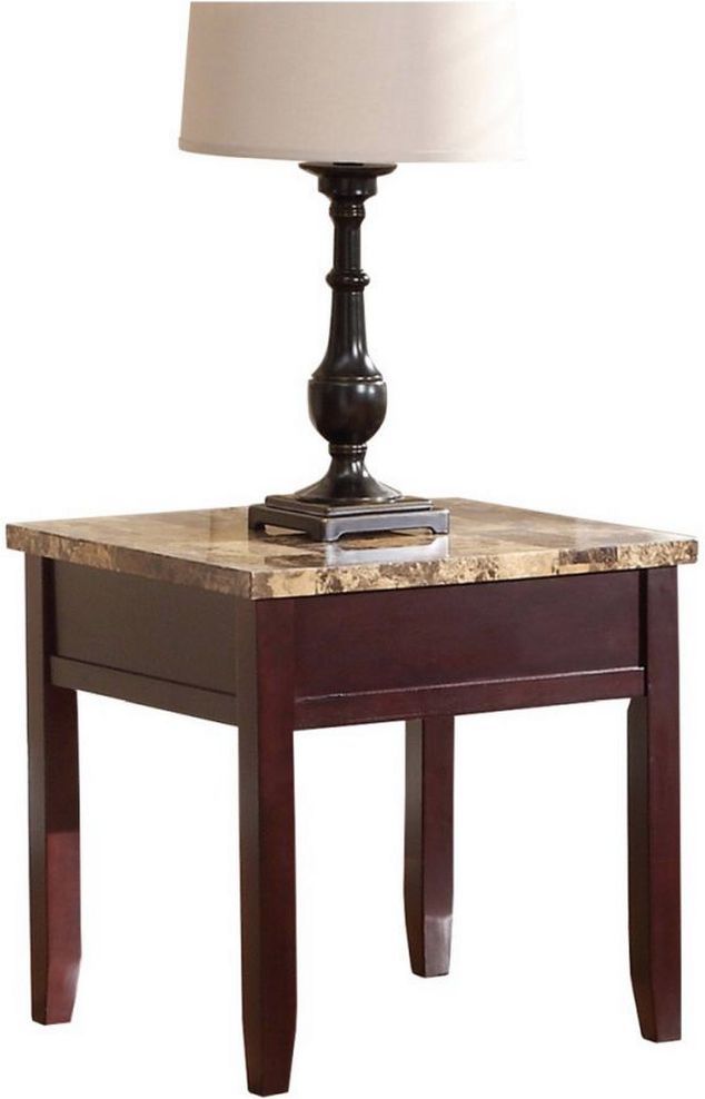 Mazin Furniture Orton Rich Cherry End Table-0