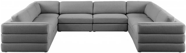 Meridian Furniture Beckham 8-Piece Grey Modular Sectional Sofa Set-1
