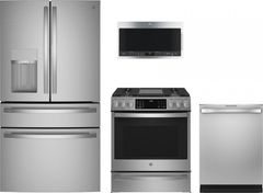 GE Profile™ 4 Piece Stainless Steel Kitchen Package