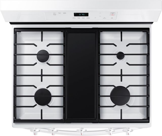 Samsung 30" White Freestanding Gas Range-3