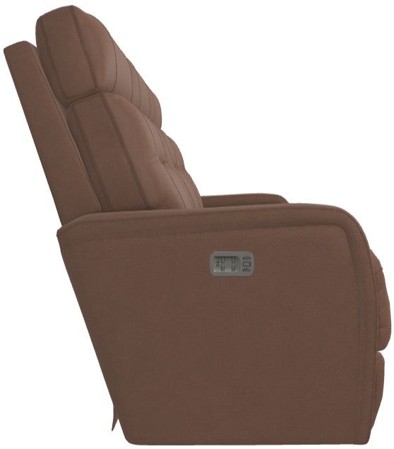 La-Z-Boy® Baron Mocha Leather Power Wall Reclining Sofa with Headrest and Lumbar-3