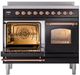 Ilve® Nostalgie II Series 40" Glossy Black Pro Style Induction Range-2