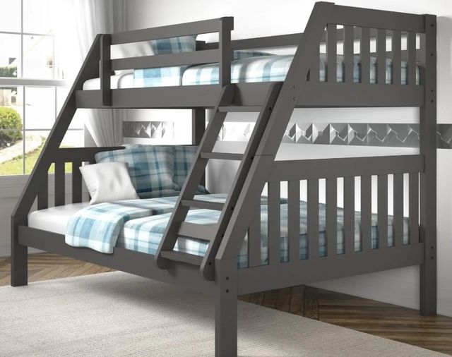 Donco Kids Austin Mission Dark Gray Youth Twin/Full Mission Bunkbed-1