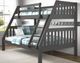 Donco Kids Austin Dark Gray Youth Twin/Full Mission Bunkbed-1