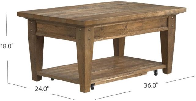 Null Furniture Hayden Valley Sandstone Rectangular Cocktail Table-2