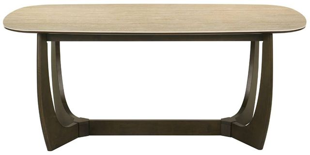 ACME Furniture Davita Ceramic Top Dining Table with Walnut Base-3