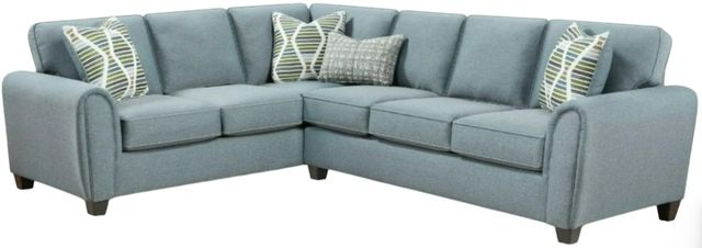 Fusion Furniture Macarena Marine 2-Piece Gray Sectional-0