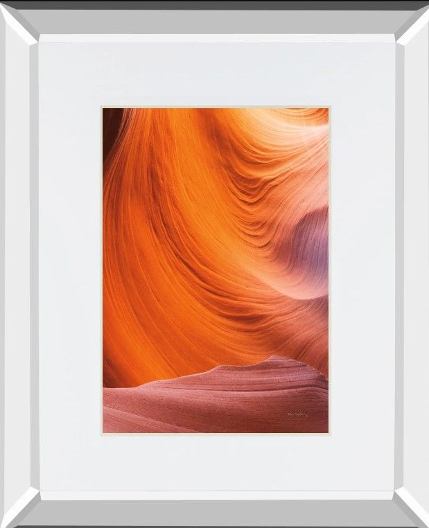 Classy Art Lower Antelope Canyon VII By Alan Majchrowicz Mirror Framed Wall Art-1