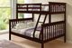 Titus Furniture Espresso Twin/Double Bunk Bed-0