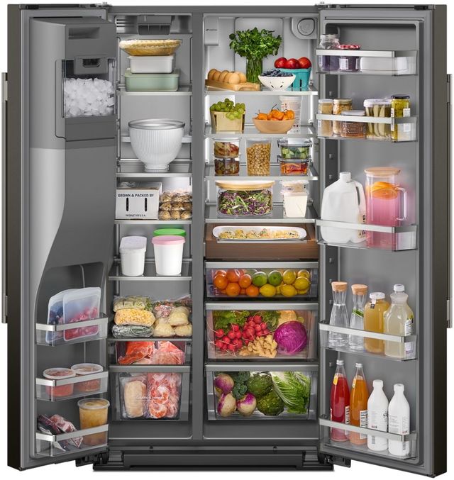KitchenAid® 36" 20.8 Cu. Ft. Juniper Counter Depth Side-by-Side Refrigerator with Exterior Ice and Water Dispenser-3