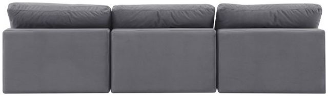 Meridian Furniture Comfy 3-Piece Gray Velvet Armless Sofa -3
