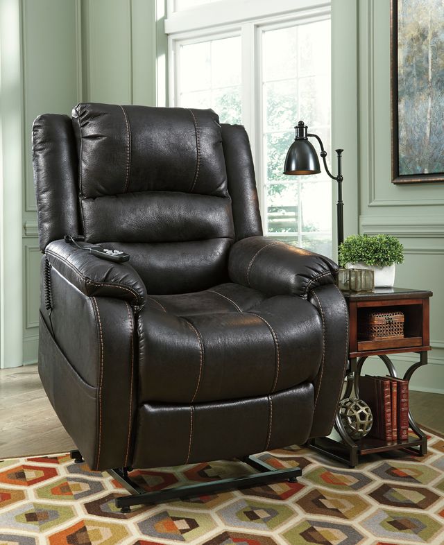 Signature Design by Ashley® Yandel Black Power Lift Recliner-1