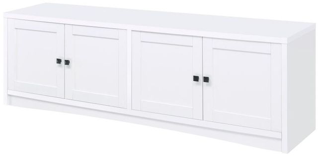 Coaster® Laughlin White Entertainment Center with Gunmetal-3