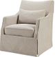 Olliix by Martha Stewart Beige London Skirted Swivel Chair-3