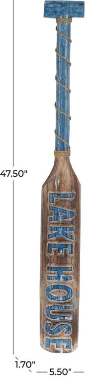 Deco Marche Blue Paddle Wall Decor-2