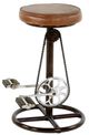 Nest Home Collections Spencer Black/Brown Bicycle Counter Stool-0