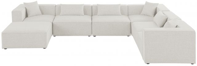 Meridian Furniture Cube 7-Piece Cream Modular Sectional-1