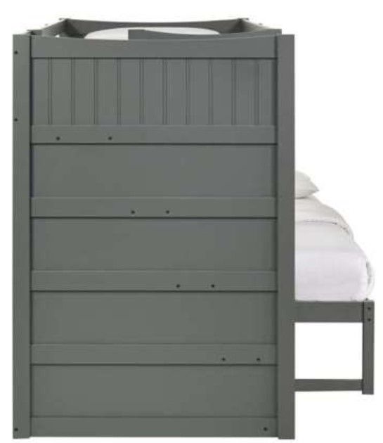 Elements International Sami Gray Twin Over Full Bunk and Loft Bed-3