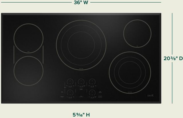 Café™ 36" Stainless Steel Electric Cooktop-2