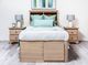 Mako Wood Furniture Youth Collection Pine Mini Nightstand-1