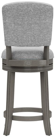 HH2 Home Santa Clara II Antique Gray/Ash Gray Swivel Counter Stool-3