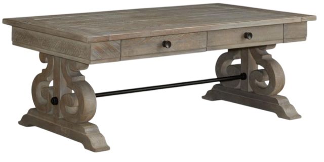 Magnussen Home® Tinley Park Dovetail Gray Rectangular Cocktail Table-0