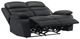 Homelegance® Hancock Black Double Manual Reclining Loveseat-4
