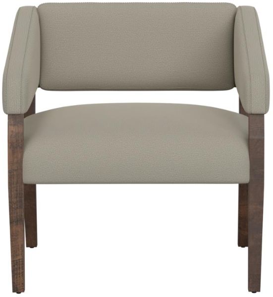 International Furniture Direct Murcia Beige/Lacquer Brown Accent Chair-1