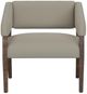 International Furniture Direct Murcia Beige/Lacquer Brown Accent Chair-1