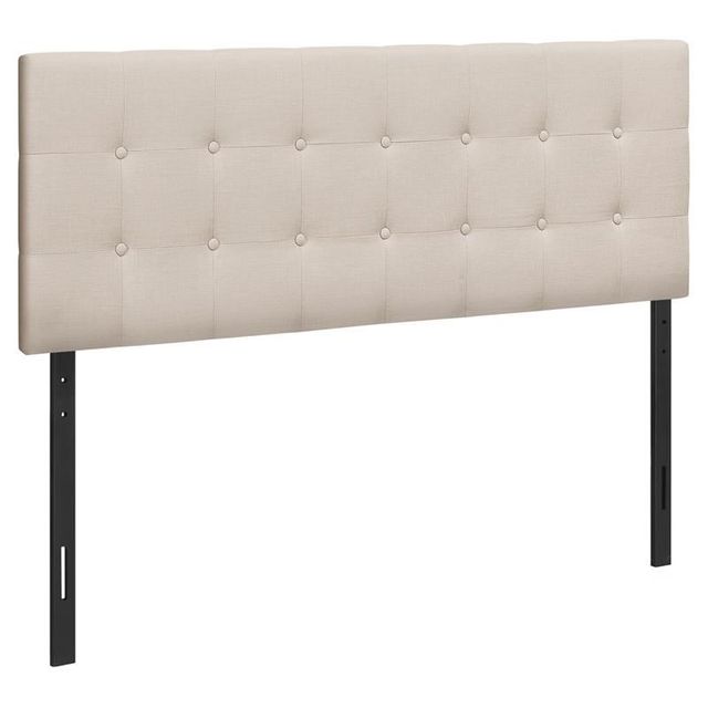 Monarch Specialties Inc. Beige Queen Headboard-0