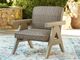 Signature Design by Ashley® Cliff Trails Beige Aluminum Outdoor Rocking Lounge Chair-4