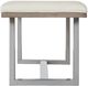 Riverside Furniture Intrigue Gray/Hazelwood/White Upholstered Dining Bench-2